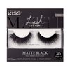 KISS Lash Couture 3D Matte False Eyelashes, Matte Satin', 16 mm, Includes 1 Pair Of Lash, Contact Lens Friendly, Easy to Apply, Reusable Strip Lashes