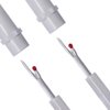 2Pcs White Sharp Seam Ripper Cross Stitch Unpicker Sewing Craft Tool Reusable Plastic Handle Thread Cutter Sewing Seam Rippers Sewing Tools