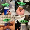 2023 New Baby Yoda Toothpaste Cap Yoda Toothpaste Hat Dispenser Baby Yoda Toothpaste Topper Toothpaste Squeezer for Children and Adults Catoon Funny Toy Model Bathroom Supplies Decorations Kids Gift