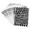 Classicseali 1768PCS 15 Sheets Letter Decals,0.5 inch Cursive Letter Stickers,Self-Adhesive Vinyl Black Letters Sticker, Handwritten Letters for Mailbox, Windows, Doors, Cars, Scrapbooks
