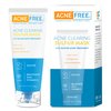 AcneFree Acne Clearing Sulfur Mask 1.7oz Absorbs Excess Oil and Unclogs Pores with Vitamin C and Bentonite Clay - 3-Pack