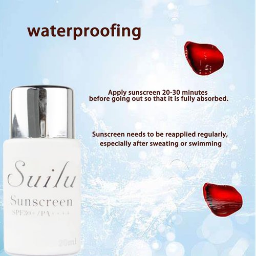 SUILU Suntan Lotion,Lightweight Sunscreen,Fast Absorbing, Water Sweat Resistant for Sensitive Skin - Great for Active Days