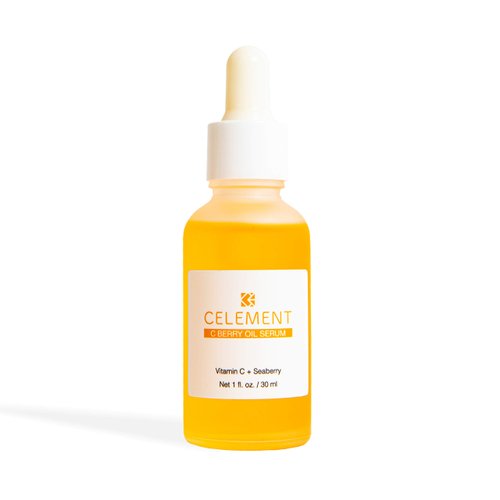 Celement C Berry Oil Serum - Vitamin C, Sea Buckthorn Oil, Rosehip oil, Jojoba Oil, Squalane, Reduce Hyperpigmentation, Age Spots, Acne Scars, Fine Lines, and Promote Bright Glowing Skin, 1 fl. oz