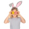 Funcredible Grey Bunny Ears and White Bunny Ears - Bunny Ears Headbands - Bunny Rabbit Cosplay Costume Accessories - Bendable Bunny Ears for Kids and Adult