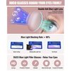 DUCO Retro Round Blue Light Glasses For Men Women Blue Ray Blocking Glasses Computer Gaming Glasses Nylon Lens Acetate Frame Pink 8301