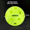YOTIGER Indoor Pickleball Balls 4-Pack, 26 Holes High Bounce Durable Green Pickle Balls, Perfectly Balanced Pickleball Ball for All Style Pickleball Paddles & All Skill Levels