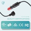 EUHOMY 11.6FT(3.5M) 12V DC Power Cord Cable, DC Power Cord 12V for Car Refrigerator Portable Freezer Electric Cooler. 2 Pin Lead Cable Plug Wire Compatible with 12 Volt Refrigerator