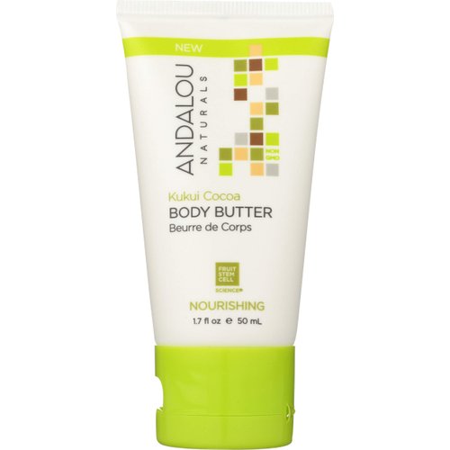 Andalou Naturals Kukui Cocoa Nourishing Body Butter, 50 ML