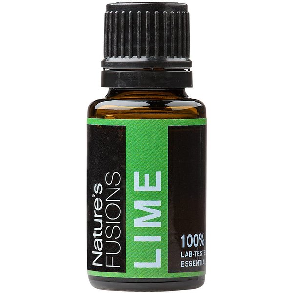 Nature's Fusions Lime, 100% Pure and Natural Essential Oils, Undiluted, Therapeutic Grade for Aromatherapy and Topical Use, 5 Fl Oz (Pack of 1) (15 mL)