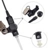 2 Wire Acoustic Tube Earpiece Mic Compatible with Motorola Ht750 Ht1250 HT1250LS HT1550 HT1550XLS GP140 GP240 GP280 GP328 GP330 GP340 GP360 GP380 GP540 GP580 GP640 GP680 Two-Way Radio Headse Black