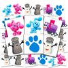 Blue's Clues Tattoos Party Favors Bundle ~ 70+ Perforated Individual 2x2" Blue's Clues Temporary Tattoos (Blue's Clues Party Supplies Made in U.S.A.)