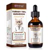 Mushroom Drops for Cats, Natural Cat Immmune Mushroom Liquid Drop with Turkey Tail Mushroom Extract for Immune Support, Digestive & Joint Mobility, Pet Mushroom Herbal Supplement - 2 fl oz (60 ml)