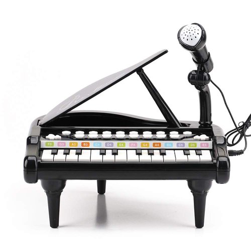 Piano Toy Keyboard for Baby & Toddlers Birthday Gift Toy for 1 2 3 4 Year Old Kids Toy Piano 24 Keys, Black