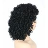 Topcosplay Womens Short Curly Wigs for Black Women Afro Kinky Curls Synthetic Wig for African American Women (Black)