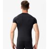 Black Compression Shirts Men Short Sleeve Workout Gym T-Shirt Running Tops Cool Dry Sports Base Layer Undershirts