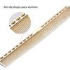 Barber Comb 4Type Aluminum Metal Combs for Cutting Comb Hair Hairdressing Tail Comb (Golden)