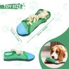 WishLotus Dog Squeaky Toys, Shoes-Shaped Dog Chew Toys Tear-Resistant Dog Plush Toys for Teeth Grinding & Relieve Boredom for Dog Gifts (Green)