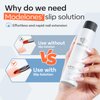 modelones Slip Solution for Poly Gel, 2.8oz Anti-Stick Gel Liquid for Poly Gel Nails with 120Pcs Flat Dual Nail Forms Nail Tips Clips Kit