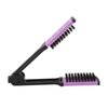 ZJchao Hair Straightening Double Brush Comb, Double Ended Bristle Hair Brush Clamp Straightener Comb, High Temperature Resistant, ABS Material, for Hairdressing Tool