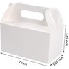 LOKQING 7x3.85x3.85 Inches Party Favor Boxes White Treat Boxes Gable Boxes Paper Gift Boxes for Baby Showers Birthday Party Wedding(25 Pack)