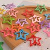 20 Pieces Hair Clips Hair Barrette Hair Snap Clips Metal Hair Snap Clips Stars Hair Barrettes Hair Accessories for Women, Multicolor