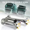 600DB Super Loud Dual Electric Air Horns Kit for Vehicles - With Compressor, Applicable for Cars, SUVs, Trucks, Boats