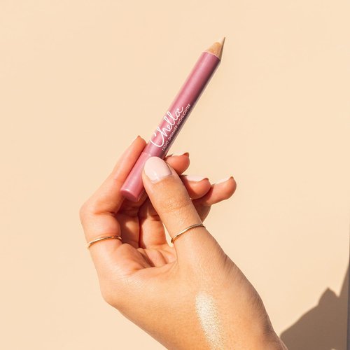 Chella Glow-on-the-Go Highlighter Makeup Pencil Kit, Set of 2 Shimmer Highlighter Makeup Pencils