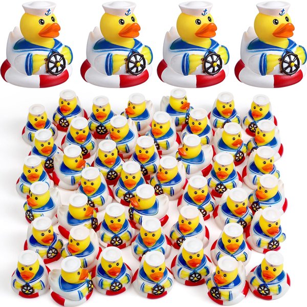 Jerify 24 Packs Cruise Ships Rubber Ducks 2 Inch Nautical Rubber Duck Bulk Cruise Ducks Sailing Rubber Ducks Cruise Ship Toy for Carnival Party Gift Classroom Incentives Bath Tube Pool Toy