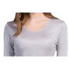 Grenasasilk Womens Silk Long Underwear Mulberry Silk Long Johns Silk Thermal Underwear Sets Cold Weather Base Layer (L, Silver grey)