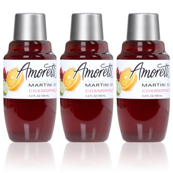 Amoretti Premium Martini Cocktail Mix Minis, Cosmopolitan, 3.4 Fluid Ounce
