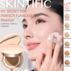 SKINTIFIC Cushion Foundation | Cover All Perfect Air Cushion | SPF 35 PA++++ | Oil-Control Waterproof Fondation Sweatproof Matte Finish Poreless Foundation Flawless BB Cream CC Cushion Makeup