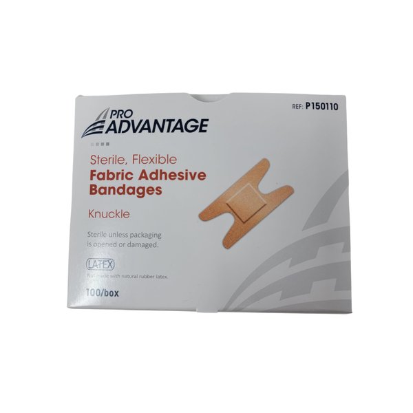 PRO ADVANTAGE FABRIC ADHESIVE BANDAGE - Adhesive Bandage, Knuckle Bands, 1½" x 3", 100/bx