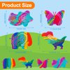 4 Pack Sensory Activity Board Toys Set, Silicone Fidget Toys Adults Toddler, Bulk Party Favors Sensory Toys for Kids 8-12, Calm Down Fidget Toy for Stress Relief ADHD and Autism