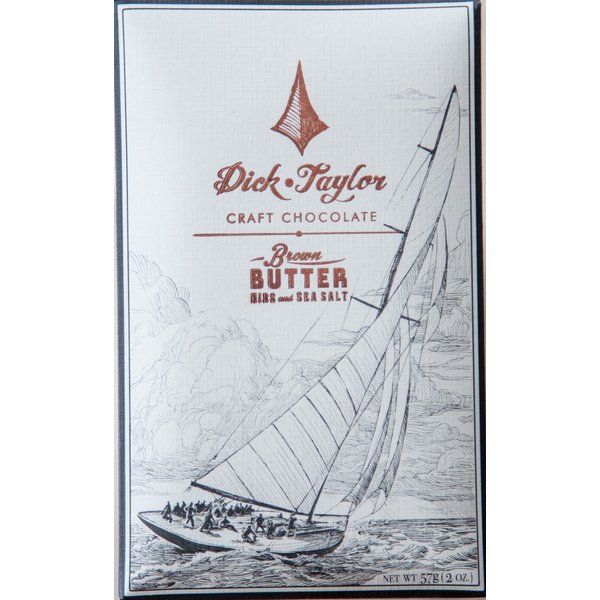 DICK TAYLOR CHOCOLATE Bar Chocolate Brown Butter Nib Sea Salt, 2 OZ