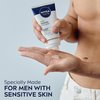 Nivea Men Sensitive Face Wash with Vitamin E, Chamomile and Witch Hazel Extracts, Gently Cleanses Skin Without Drying, 5 Fl Oz Tube