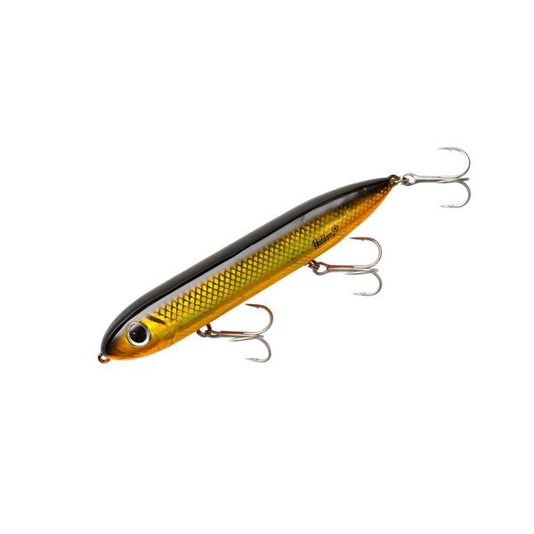 Heddon Super Spook Topwater Fishing Lure for Saltwater and Freshwater, Golden Shiner, Super Spook (7/8 oz)