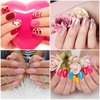 Silicone Practice Fingers for Acrylic Nails, Bendable Fake Nail Training Finger Manicure DIY Nail Art (3-2pcs)