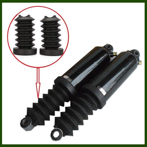 Rubber Rear Fork Boots Shock Absorber Covers Protector Gaiter Gators For Harley Touring Street Electra Glide Road King FL 97-13