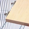 kathson Bird Wood Platform Parrot Perch Stand Parakeet Playground Cage Corner Shelf for Conures Budgies Parakeets Cockatiels Lovebirds 3Pcs