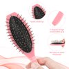 2 Pack Stainless Steel Wig Wire Brush, Portable Professional Synthetic Hair Brush and Combs for Wigs, Extensions, Women