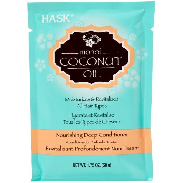 Hask Monoi Coconut Oil Nourishing Deep Conditioner 1.75 oz (Pack of 6)