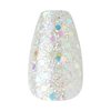 KISS Gel Fantasy Dreamdust, Press-On Nails, Nail glue included, Mood Dust', Light White, Short Size, Coffin Shape, Includes 28 Nails, 2G Glue, 1 Manicure Stick, 1 Mini File