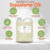 Squalane Oil Bulk- 32 oz 100% Pure & Natural Plant Derived Facial Oil - Cold Pressed and Unrefined Premium Grade Multipurpose Moisturizing Oil For Skin and Hair