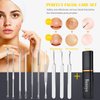 Pimple Popper Tool Kit - Boxoyx 10 Pcs Blackhead Remover Comedone Extractor Kit with Metal Case for Quick and Easy Removal of Pimples, Blackheads, Zit Removing, Forehead,Facial and Nose(Silver)