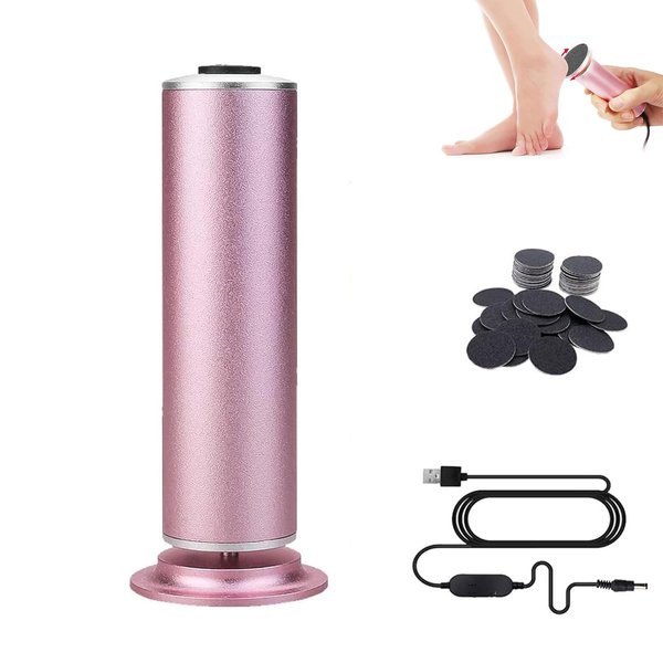 Electric Foot Callus Remover, Pain-Free Electric Foot File Callus Remover for Feet Professional with 60pcs Sanding Discs, Adjustable Speed Electric Foot File Pedicure Tool for Men Women