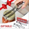 Oleex Jar Opener for Weak Hands (x2) with Keychain Bottle Cap Opener. Easy Jar Opener for Seniors with Arthritis or Kids Jar Openers. Jar Gripper Tight Lid Opener and Bottle Opener Kitchen Gadgets