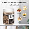 Joyful Young Semi Permanent Hair Color Mask, Hair Coloring Depositing Conditioner, Vegan Magic Hair Dye Conditioner, Colors Hair in Minutes Long Lasting Ammonia FREE, Cover Gray 300ml (LIGHT BROWN)