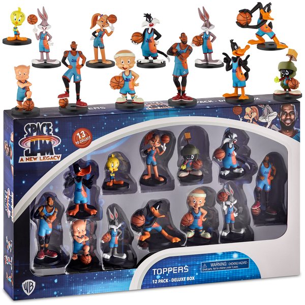 P.M.I. Space Jam Pencil Toppers | Collect All 13 Looney Tunes Toys Figures | Small Toys from Space Jam: A New Legacy | Party Supplies | Made