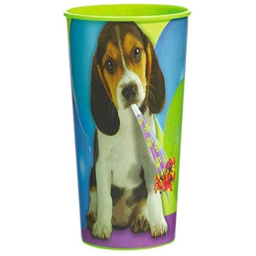 Adorable Party Pups Plastic Cups Tableware, , 16oz.