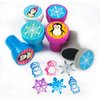 TINYMILLS Penguins Birthday Party Favor Set (12 multi-point pencils, 12 stampers, 12 sticker sheets, 12 small spiral notepads) Winter Party Favors for Classrooms